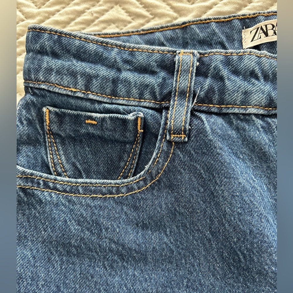 ZARA Woman High-Rise Classic Blue Denim Jeans Size 6 (28) - Picture 12 of 15